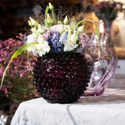 Hobnail vase 18 cm underl violet