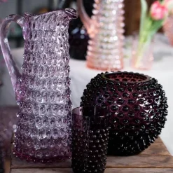 Hobnail vase 18 cm underl violet