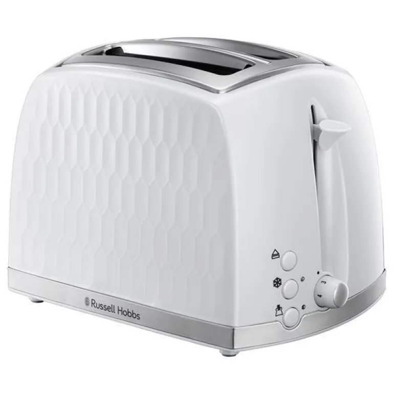 Honeycomb brødrister 2 skiver hvit