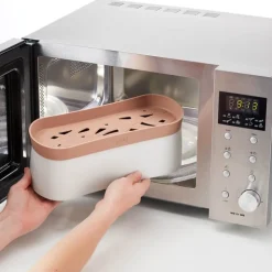 Hurtigkoker for pasta i mikrobølgeovn 1,5 L terrakotta