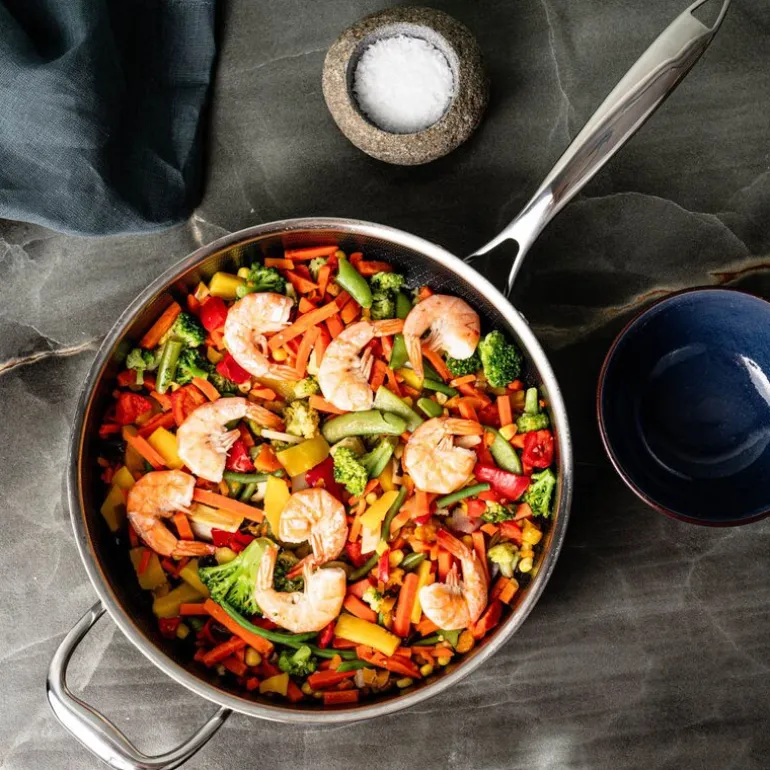 Hybrid sautépanne med lokk 28