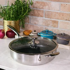 Hybrid sautépanne med lokk 28