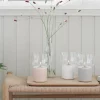 Hygge hurricane lyslykt hvit