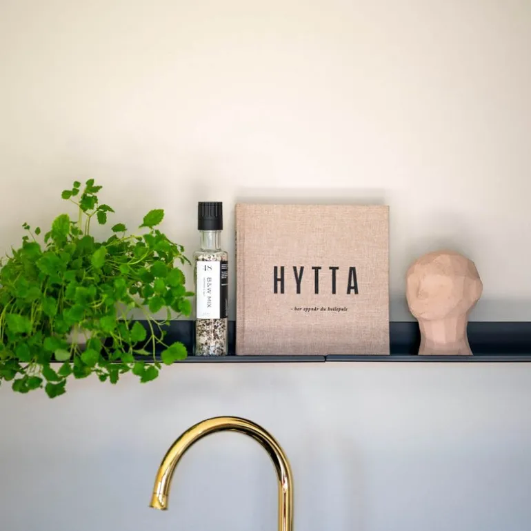 Hyttebok 22x21,5x2,5 cm beige