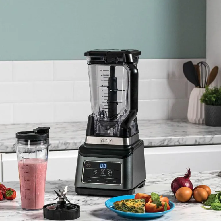 2-i-1 blender m/auto iQ 2,1/0,7L svart/sølv
