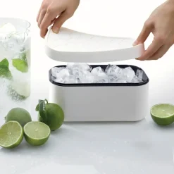 Ice Box isform og isboks for isbiter hvit