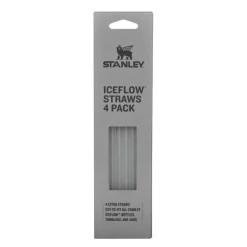 Iceflow flip straw sugerør 20 cm 4 stk klar