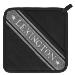 Icons gryteholder stjerne 25x25 cm svart/hvit