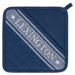 Icons gryteholder stjerne 25x25 cm dress blå/hvit