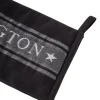 Icons grytevott stjerne 32x16 cm svart/hvit