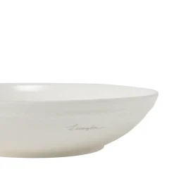 Icons skål medium 22x5 cm hvit/beige
