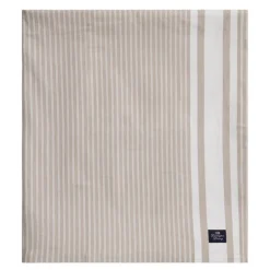 Icons stripete oxfordduk 150x350 cm beige/hvit