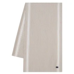 Icons stripete oxfordløper 50x150 cm beige/hvit