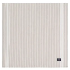 Icons stripete oxfordserviett 50x50 beige/hvit