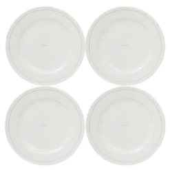 Icons tallerken 28 cm 4 stk hvit/beige