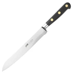 Ideal brødkniv 20 cm stål/svart