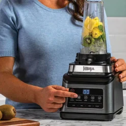3-i-1 foodprocessor m/auto iQ 21/1,8+0,7L svart/sølv