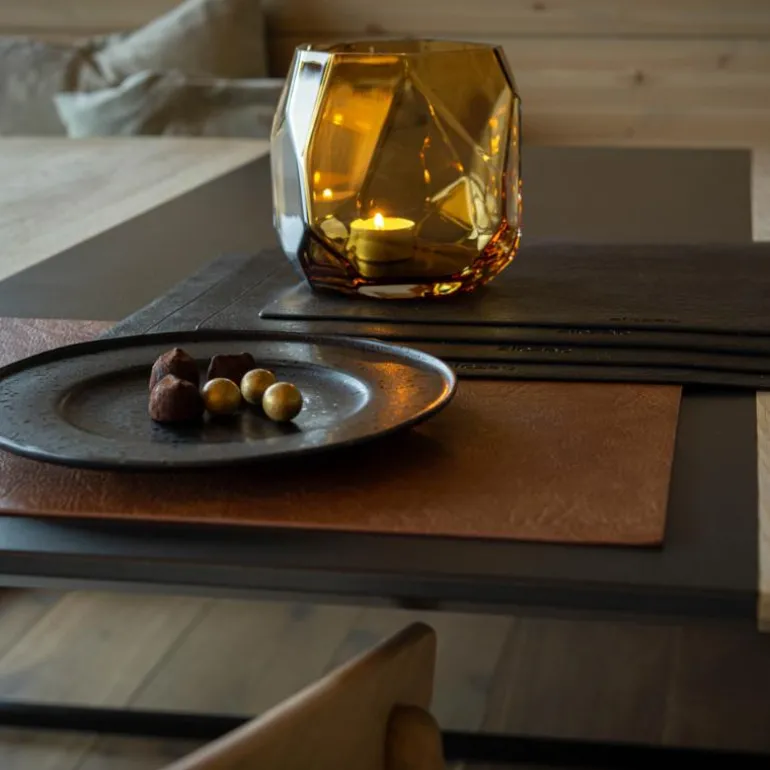 Iglo lykt medium 15 cm cognac