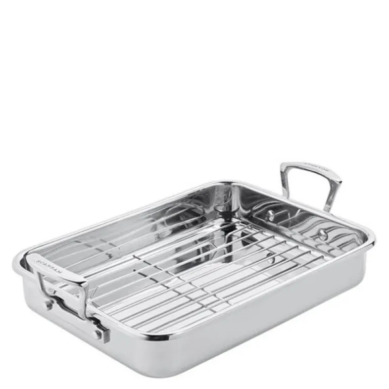 Impact langpanne m/rist 42,5x26 cm stål