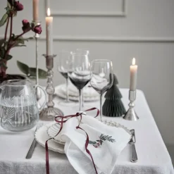 Ingrid lysestake 10 cm sølv