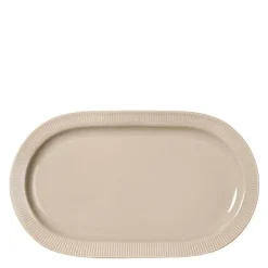 Inka serveringsfat 34x20 cm beige