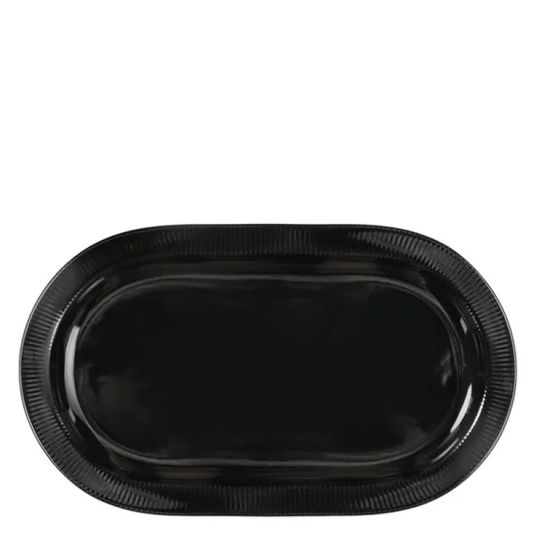Inka serveringsfat 34x20 cm svart