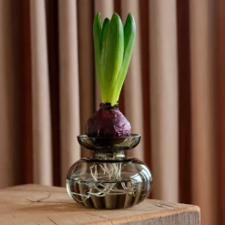 Inu svibelvase 11x9 cm smoked grey