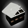 Isbitform terninger m/ lokk 5X5 cm svart
