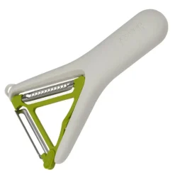 2 i 1 skreller 16 cm hvit/grønn