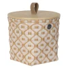 Ivy & Rose liten kurv m/lokk 20x19 cm champagne