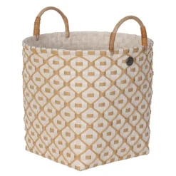 Ivy & Rose medium kurv m/håndtak 30x27 cm champagne
