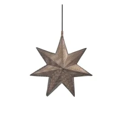 Ivy stjerne anheng 39 cm antikk messing