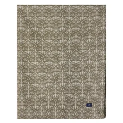 Jacquard duk 150x350 cm ornament beige/mørk oliven