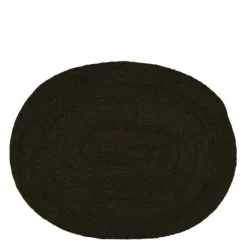 Jesper dekkebrikke 45x35 cm oval svart