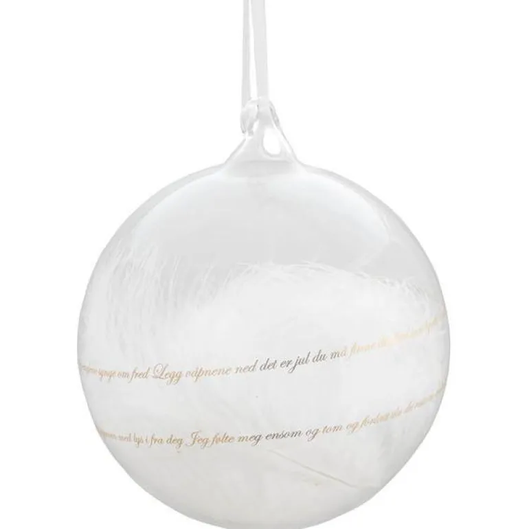 Julekule m/ sang 12 cm gull