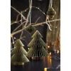Julekule papir 4 stk grønn