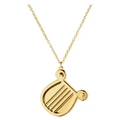 2026 juleornament harpe 4 cm gull