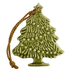 Juleornament juletre 9 cm grønn