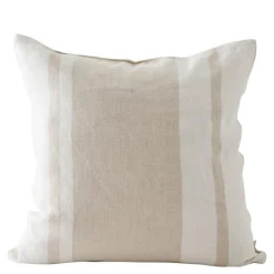 Jules putetrekk i lin 50x50 cm beige striper