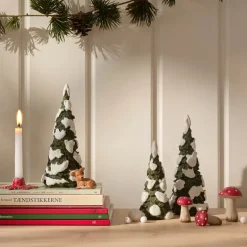Juletre med snø 16 cm