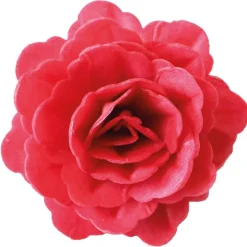Kakepynt rose 6g 3 stk rød