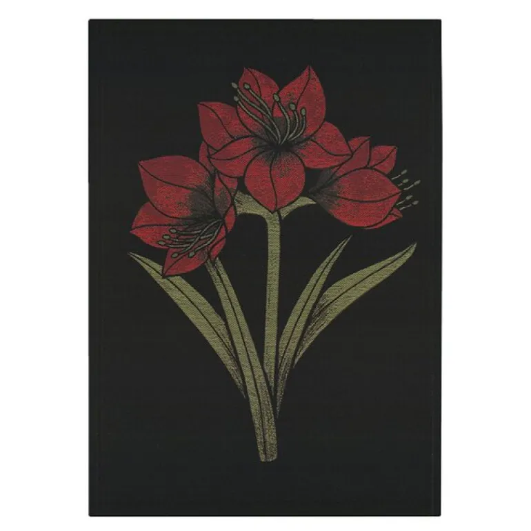 Kapamaryllis håndkle 35x50 cm rød