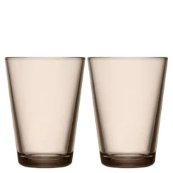 Kartio glass 40 cl 2 stk lin