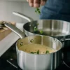 Kasserolle med lokk 14 cm/1L rustfritt stål
