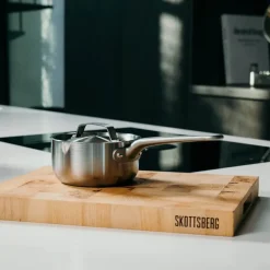 Kasserolle med lokk 14 cm/1L rustfritt stål