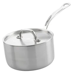 Kasserolle med lokk 2L rustfritt stål