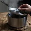 Kasserolle med lokk 1,5L rustfritt stål