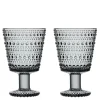 Kastehelmi glass 26 cl 2 stk grå