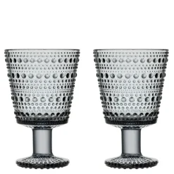 Kastehelmi glass 26 cl 2 stk grå