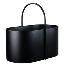 Kent vedkurv metall 50x30x46 cm svart